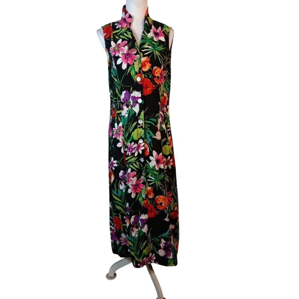 R&K Floral Sleeveless Maxi Dress
